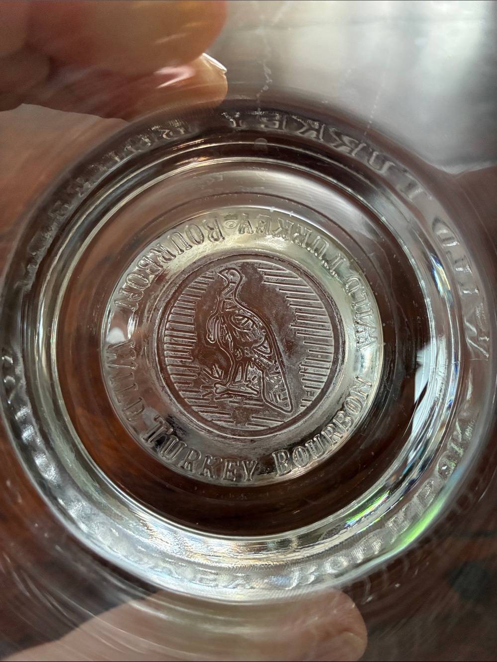 Beautiful Vintage Wild Turkey Bourbon Rocks Glasses x2